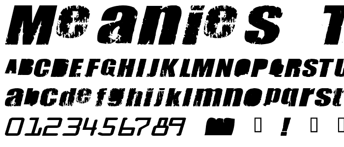Meanies Thick font